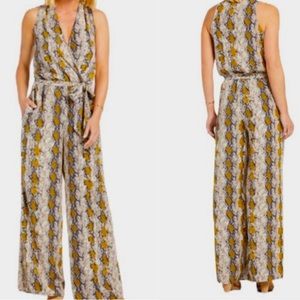 Evereve Peyton Jensen Lisa Snakeskin Jumpsuit. Never Worn Tags Attached